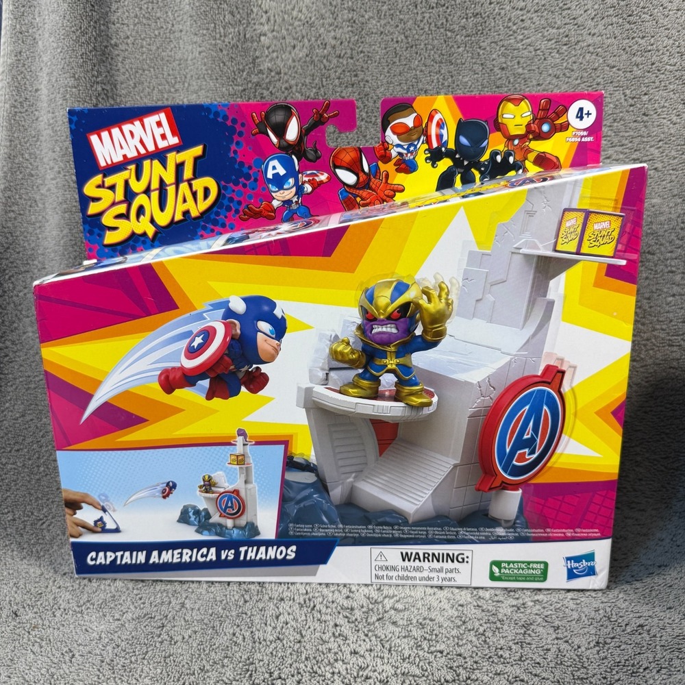 Marvel Stunt‎ Squad: Captain America vs Thanos Tower Smash Playset Sealed